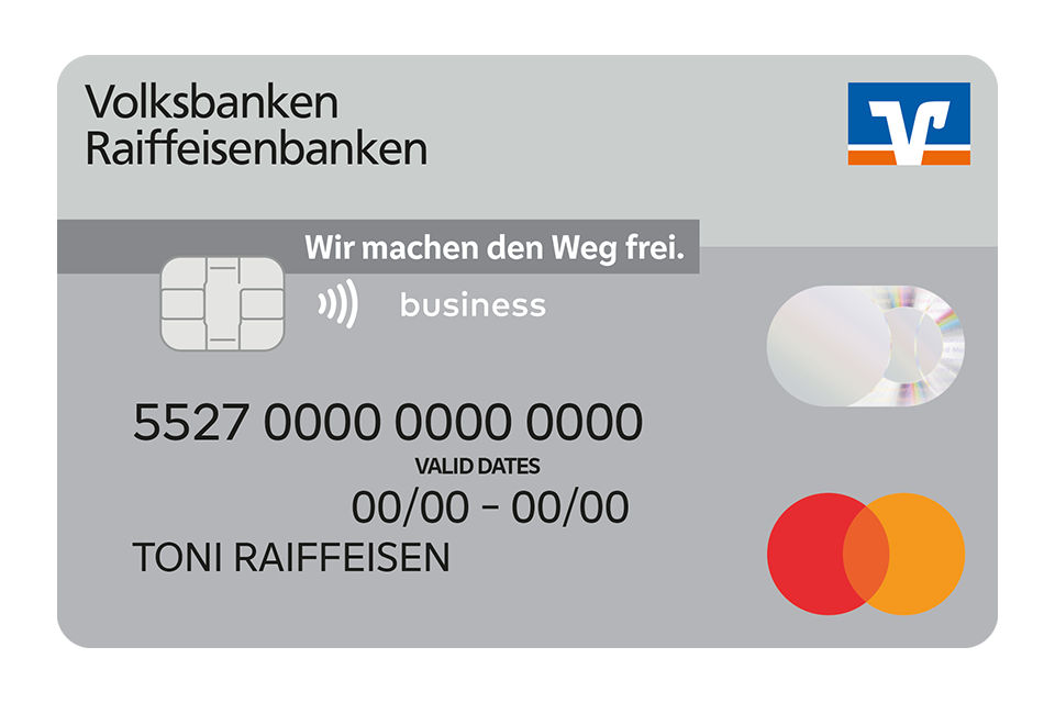 Kartenabbildung der BusinessCard Classic als Mastercard